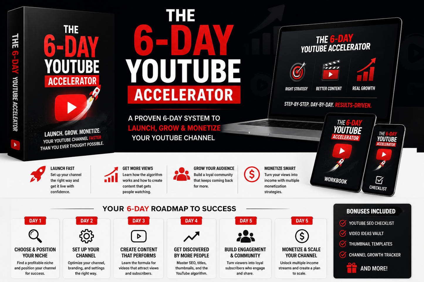 The 6-Day YouTube Accelerator | Launch, Grow & Monetize Faster