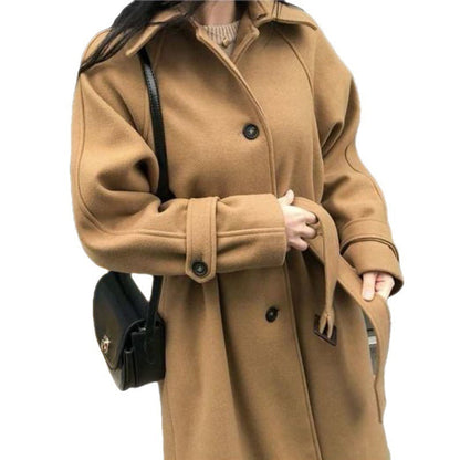 Sophie | Manteau Long en Laine Coupe Ample pour une Élégance Automnale Féminine lunnav