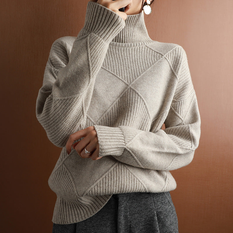 Camille | Pull en Maille à Manches Longues pour un Automne-Hiver Élégant et Confortable lunnav