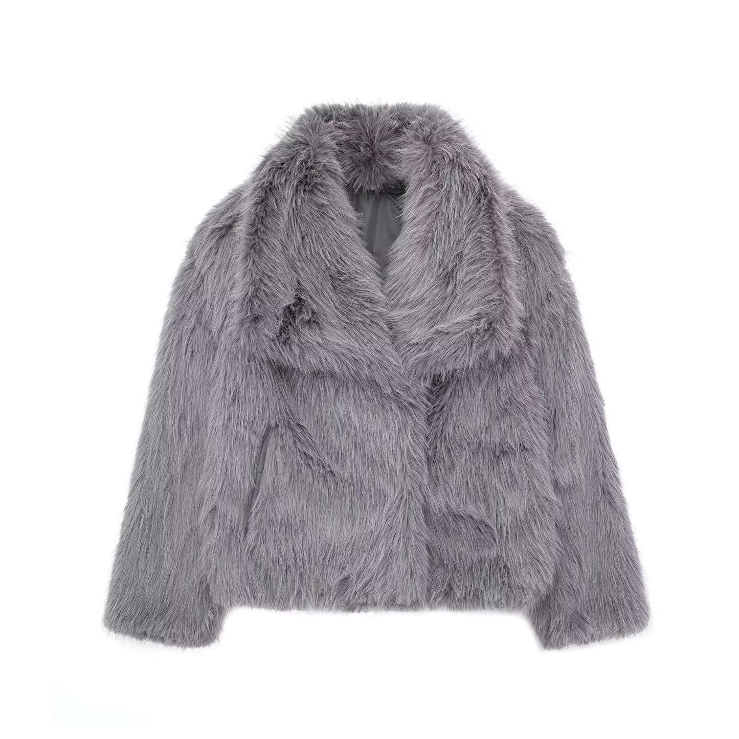 Clara | Cardigan Court en Fausse Fourrure pour un Street Style Élégant et Confortable lunnav