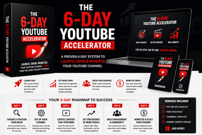 The 6-Day YouTube Accelerator | Launch, Grow & Monetize Faster