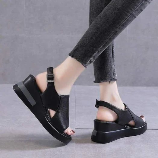LYSSA™ | Sandales femme à talon compensé pour un confort élégant au quotidien